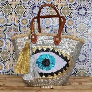 Handmade Palm Leaf Luxury Bag! Evil Eye Protection 👁️